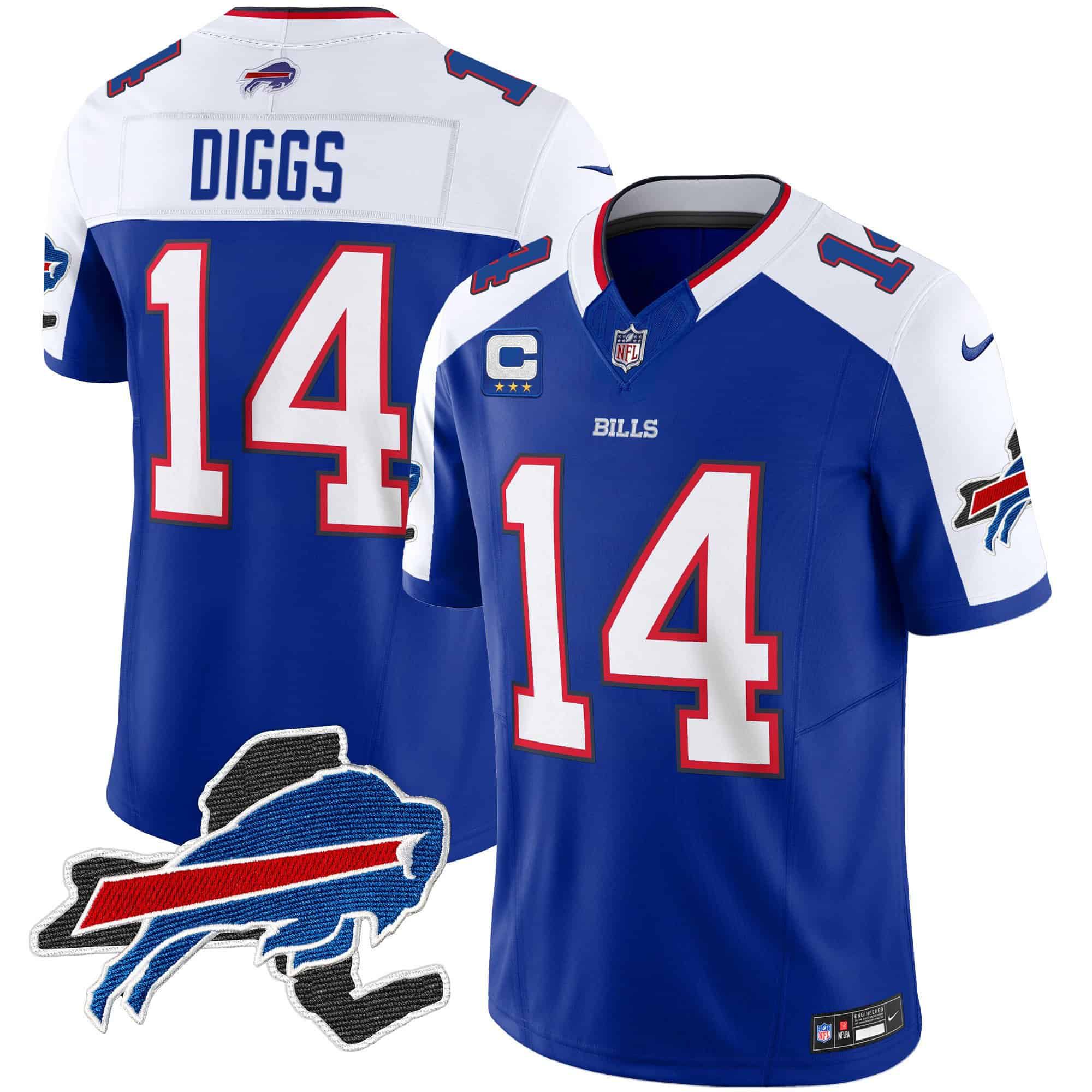 Men Buffalo Bills #14 Diggs Blue 2024 Nike Patch Vapor Limited NFL Jersey->indianapolis colts->NFL Jersey
